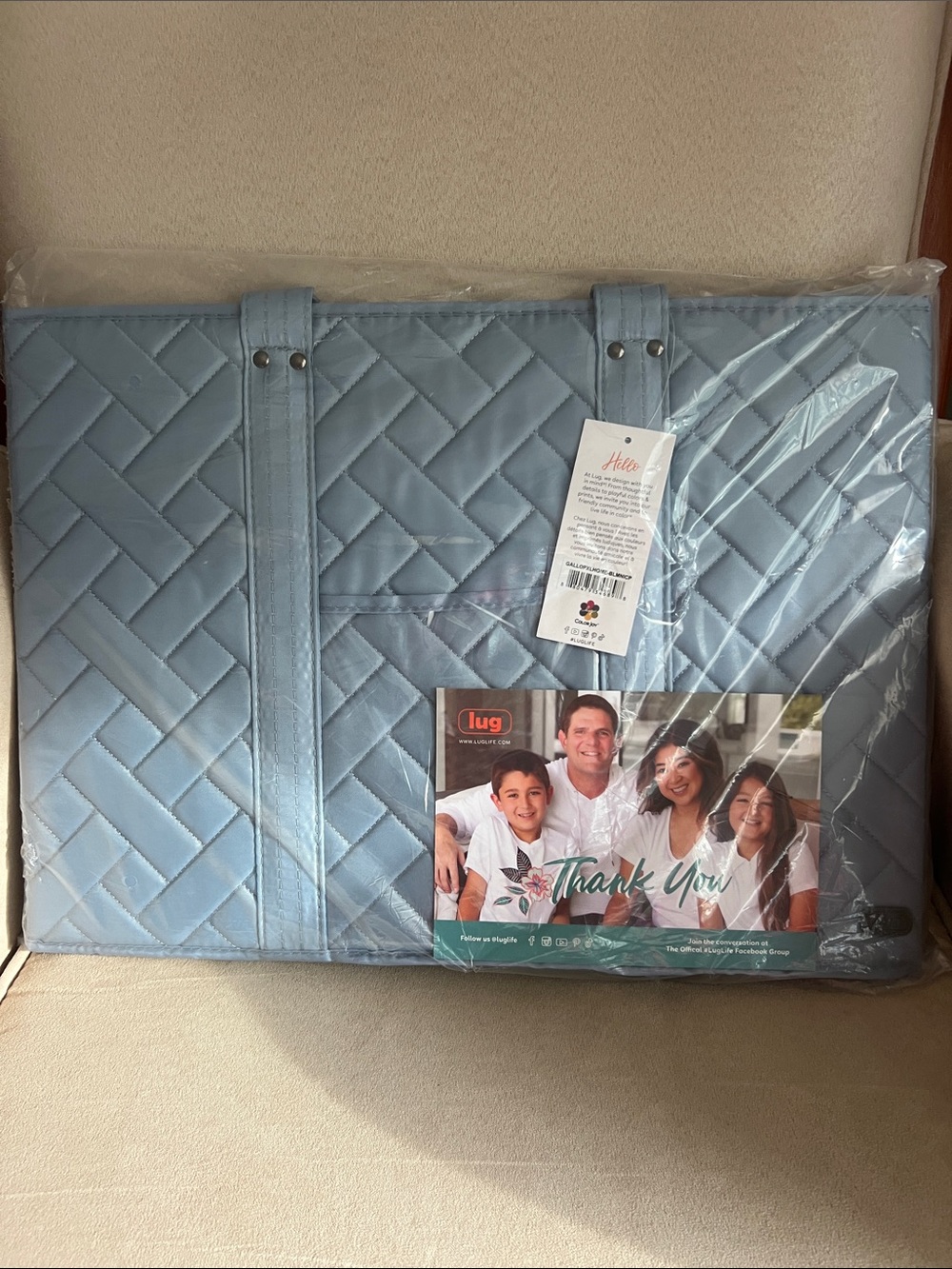 NWT Lug Gallop XL Collapsible Carry-All Tote in Blue Moon 🌙